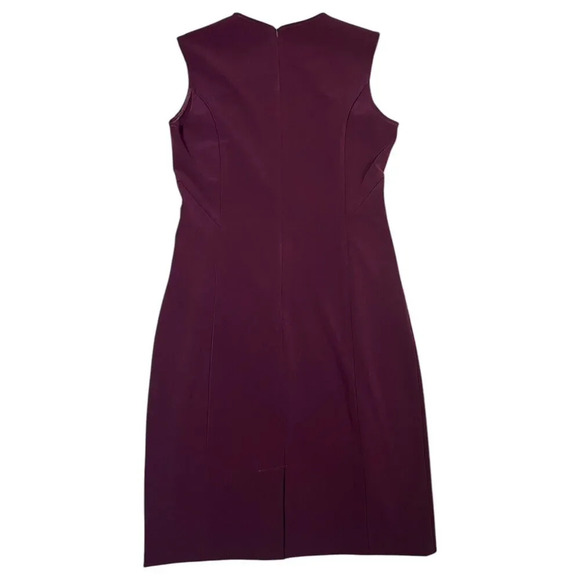 Of/Mercer Pencil Sheath Knee Length Dress Maroon Sleeveless Career Size 6 - Picture 6 of 7